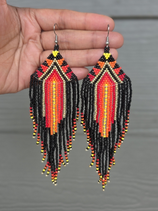 Boheme Jewelry - Gaia Boho Fringe Beaded Earrings Handmade Southwestern